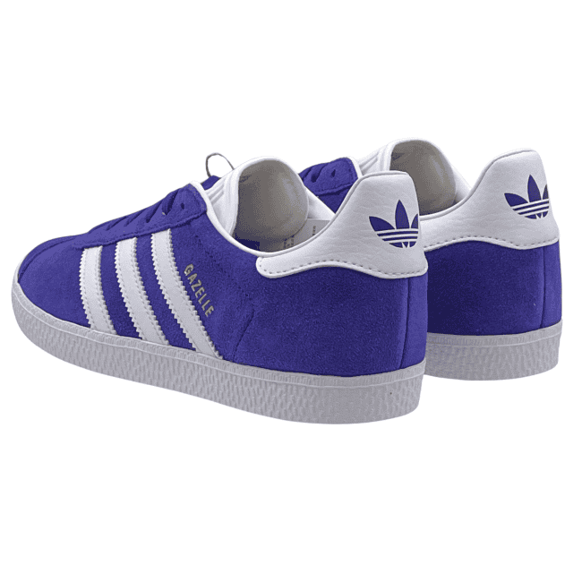 Adidas Gazelle J – Energy Ink - Cloud White - Gold Metallic (5)
