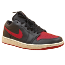 Air Jordan 1 Low WMNS “Bred Sail” - Black - Gym Red - Sail