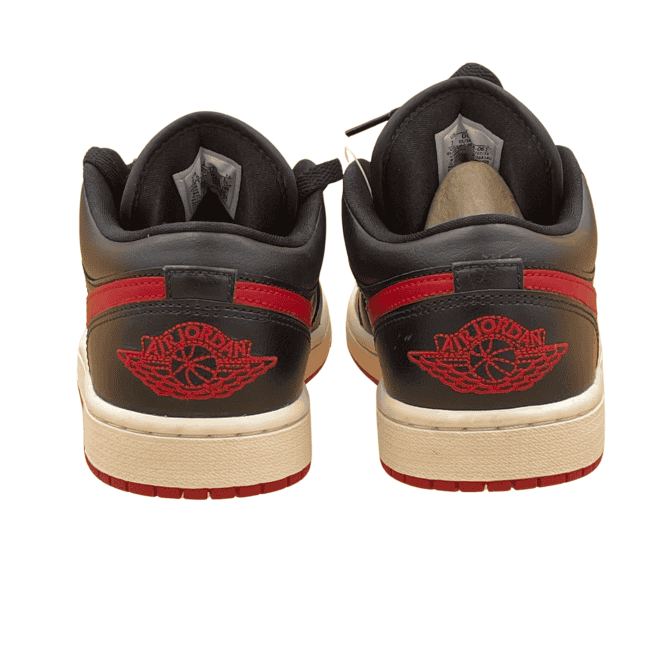 Air Jordan 1 Low WMNS “Bred Sail” - Black - Gym Red - Sail (6)