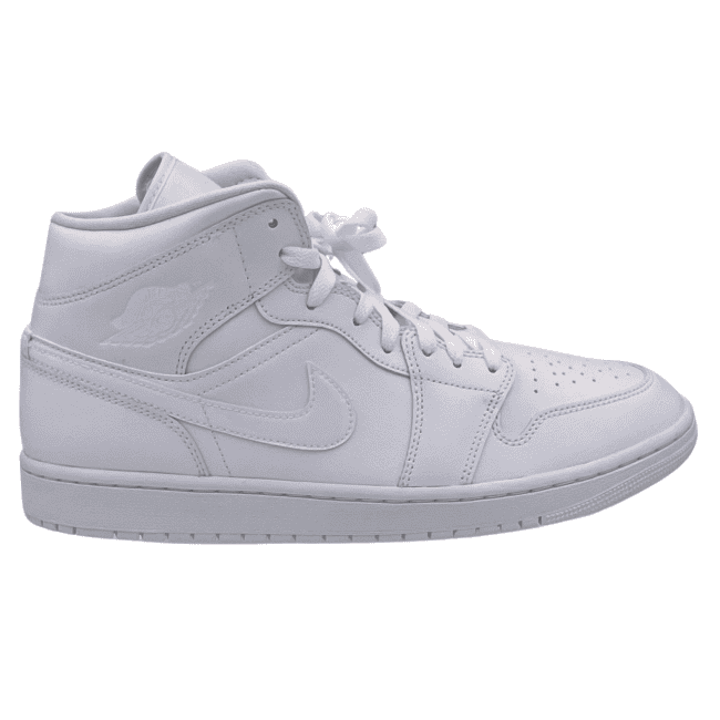 Air Jordan 1 Mid – Triple White (2) Air Jordan 1 Mid – Triple White (2)