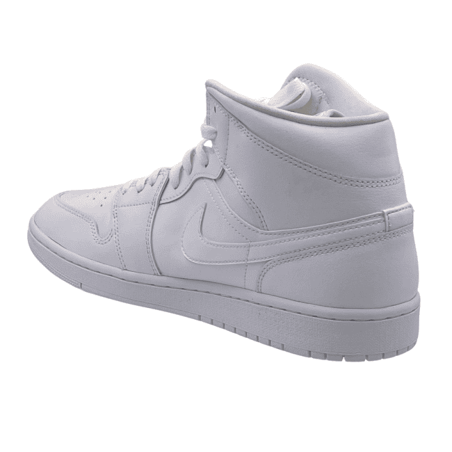 Air Jordan 1 Mid – Triple White (3) Air Jordan 1 Mid – Triple White (3)