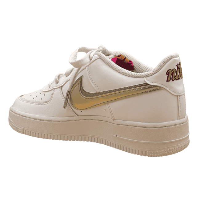 Nike Air Force 1 LV8 - Off-Noir _ Summit White _ Pink Prime _ Metallic Pewter (3)