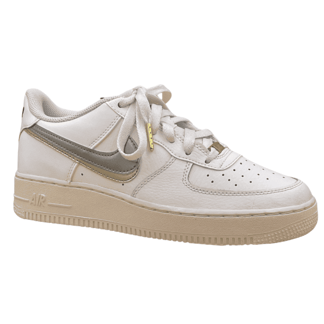 Nike Air Force 1 LV8 - Off-Noir _ Summit White _ Pink Prime _ Metallic Pewter