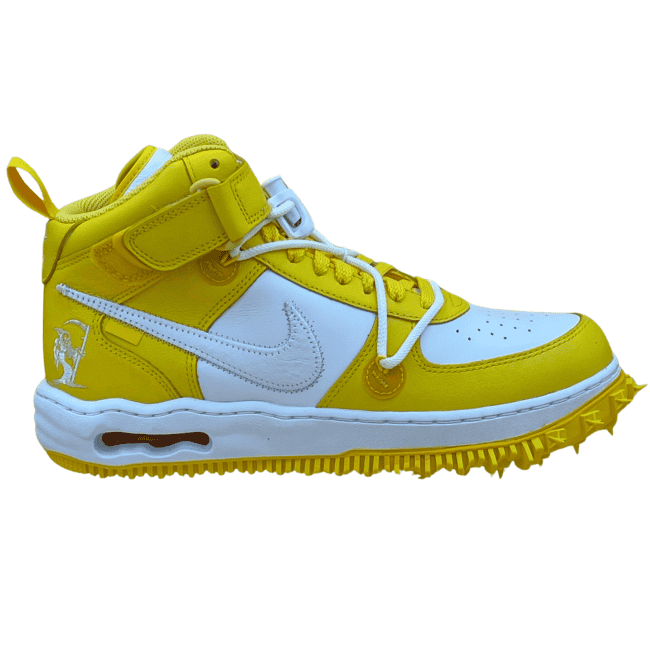 Nike Air Force 1 Mid SP x Off-White - Varsity Maize _ White (2)