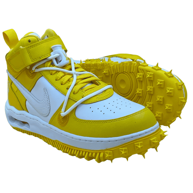 Nike Air Force 1 Mid SP x Off-White - Varsity Maize _ White (4)
