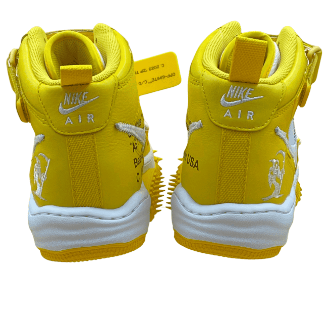 Nike Air Force 1 Mid SP x Off-White - Varsity Maize _ White (6)