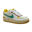 Nike Air Force 1 Shadow “Multi-Color” - White _ Neptune Green _ Yellow Ochre