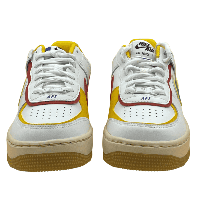 Nike Air Force 1 Shadow “Multi-Color” - White _ Neptune Green _ Yellow Ochre (7)
