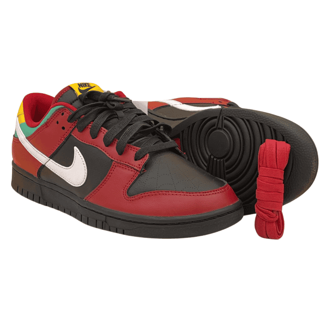 Nike Dunk Low “Biker Tattoos” - Black _ White _ Gym Red _ University Gold _ Atomic Teal (4) Nike Dunk Low “Biker Tattoos” - Black _ White _ Gym Red _ University Gold _ Atomic Teal (4)