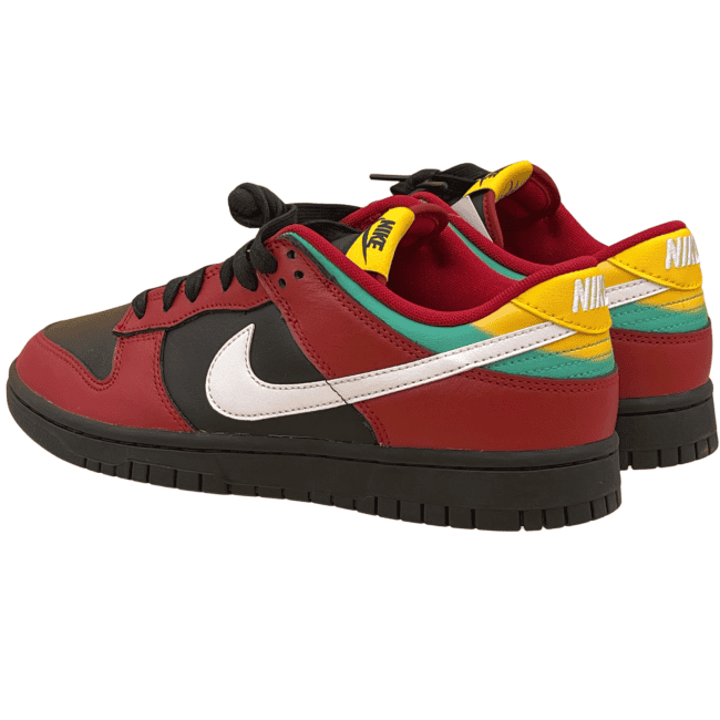 Nike Dunk Low “Biker Tattoos” - Black _ White _ Gym Red _ University Gold _ Atomic Teal (5) Nike Dunk Low “Biker Tattoos” - Black _ White _ Gym Red _ University Gold _ Atomic Teal (5)
