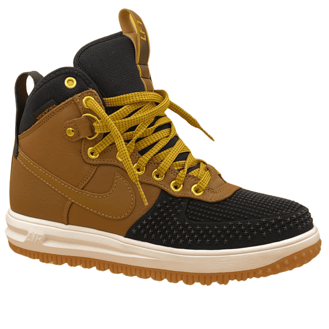 Nike Lunar Force 1 Duckboot - Ale Brown _ Black _ Goldtone