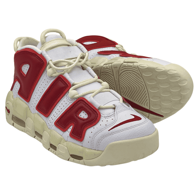 WMNS Nike Air More Uptempo – White - Gym Red - Alabaster - Light Crimson (4)