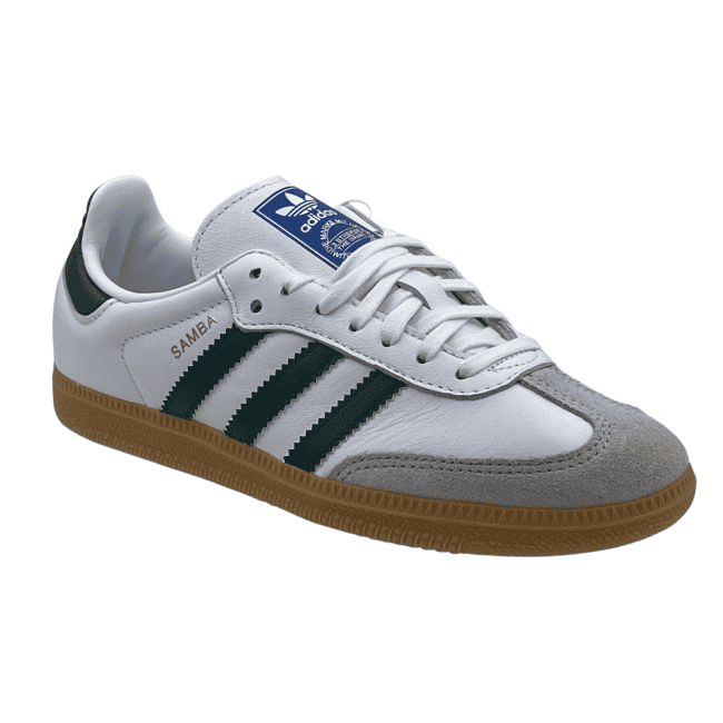 adidas Samba OG J – White - Collegiate Green - Gum(1)
