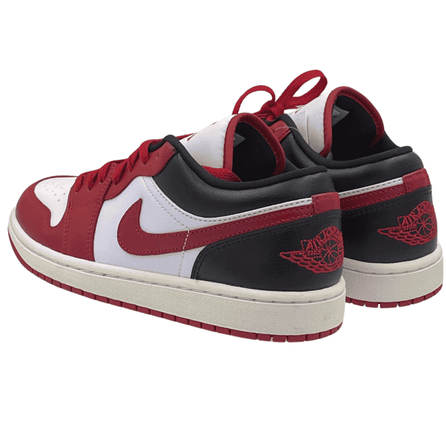 air jordan 1 low white gym red black sail (5)