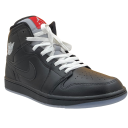 Air Jordan 1 Mid SE – Black - Silver Metallic - University Red
