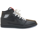 Air Jordan 1 Mid SE – Black - Silver Metallic - University Red (2)