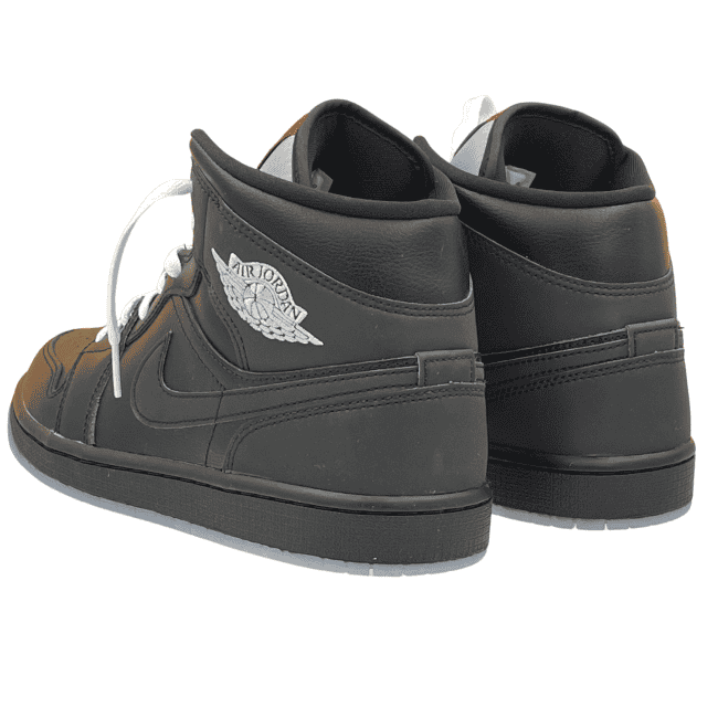 Air Jordan 1 Mid SE – Black - Silver Metallic - University Red (5)