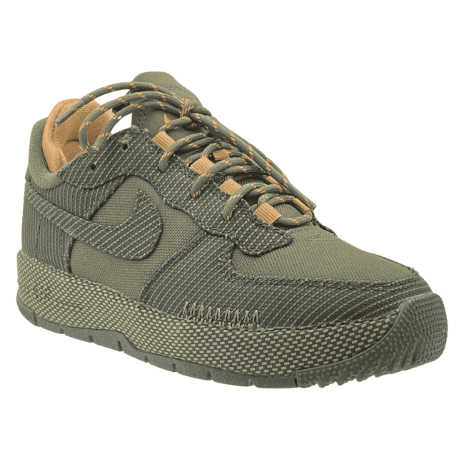 Nike Air Force 1 Wild – Olive Green - Orange