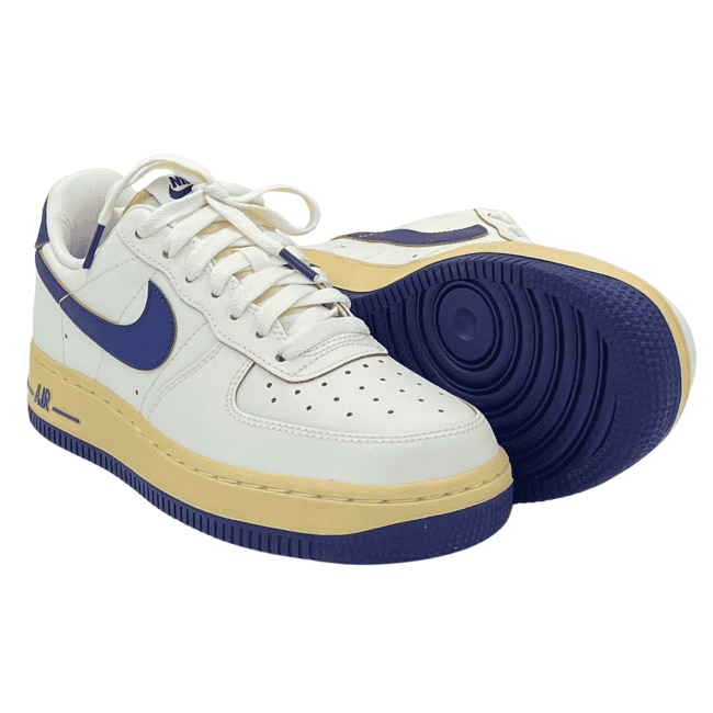 Nike Air Force 1 _07 – Sail - Pale Vanilla - Gold Suede - Deep Royal Blue (4) Nike Air Force 1 _07 – Sail - Pale Vanilla - Gold Suede - Deep Royal Blue (4)