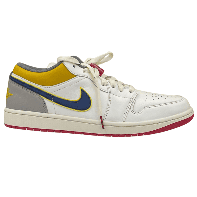 Nike Air Jordan 1 Low PRM – Sail - Cashmere - College Grey - Brave Blue (2)