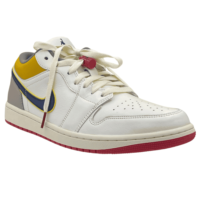 Nike Air Jordan 1 Low PRM – Sail - Cashmere - College Grey - Brave Blue