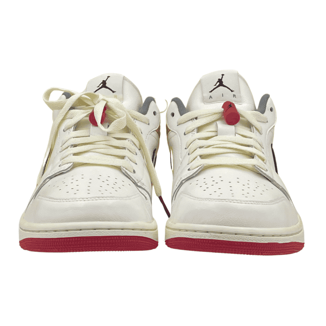 Nike Air Jordan 1 Low PRM – Sail - Cashmere - College Grey - Brave Blue (7)