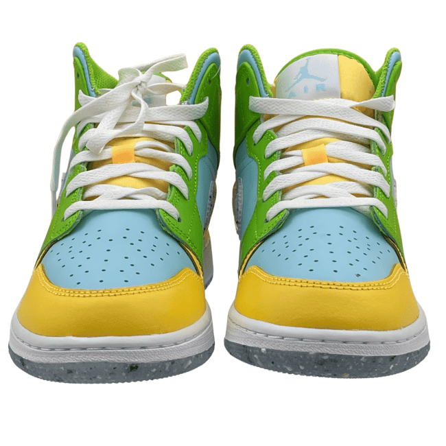 Nike Air Jordan 1 Mid SE – Glacier Ice - Citron Pulse - Action Green - White (7)