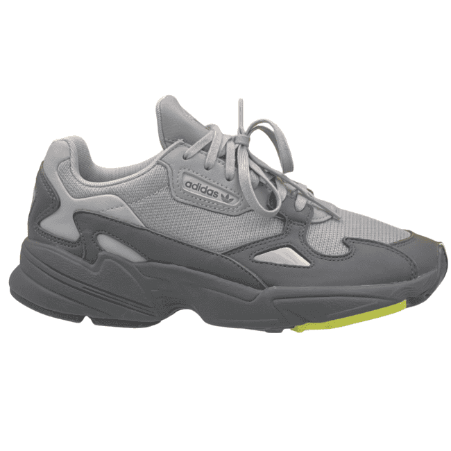 adidas Falcon – Grey Four - Grey Two - Hi-Res Yellow (2) adidas Falcon – Grey Four - Grey Two - Hi-Res Yellow (2)