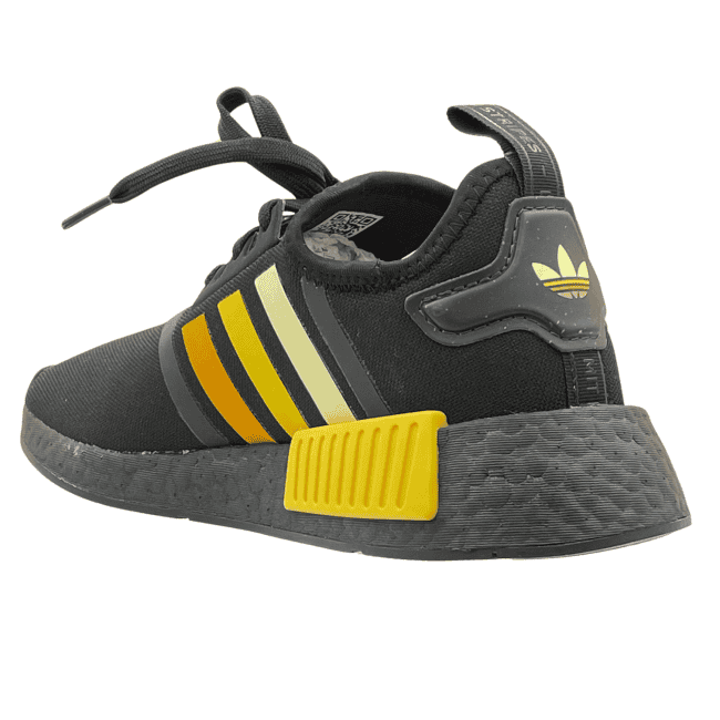adidas NMD_R1 – core black - clay strata - bold gold (3)