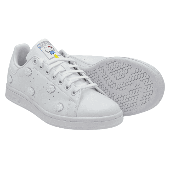 adidas Stan Smith x Hello Kitty – Cloud White - Glow Blue - Grey One (4) adidas Stan Smith x Hello Kitty – Cloud White - Glow Blue - Grey One (4)