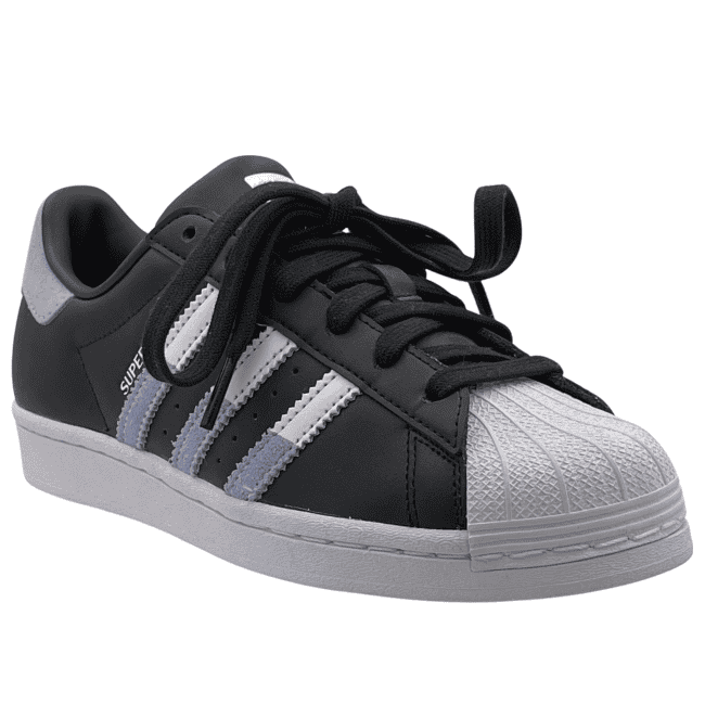 adidas Superstar J – Core Black - Cloud White - Light Purple adidas Superstar J – Core Black - Cloud White - Light Purple