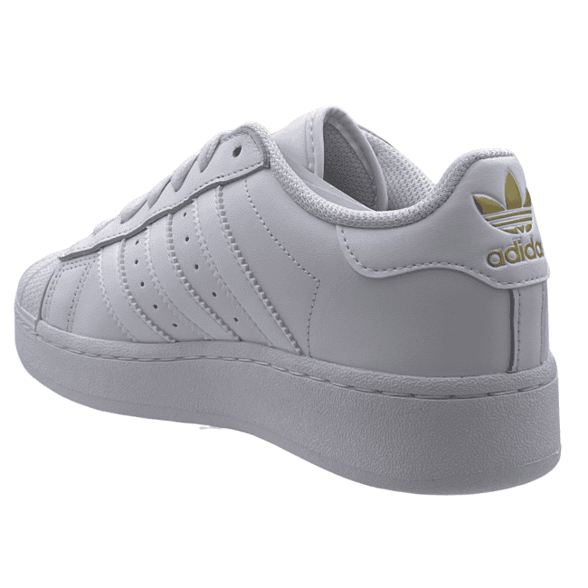 adidas Superstar XLG J – White - Gold Metallic (3)