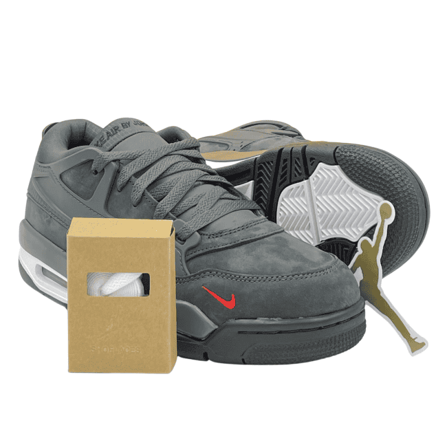 Jordan 4 RM SP Nigel Sylvester „Driveway Grey” – Anthracite - Anthracite - University Red - White (4)